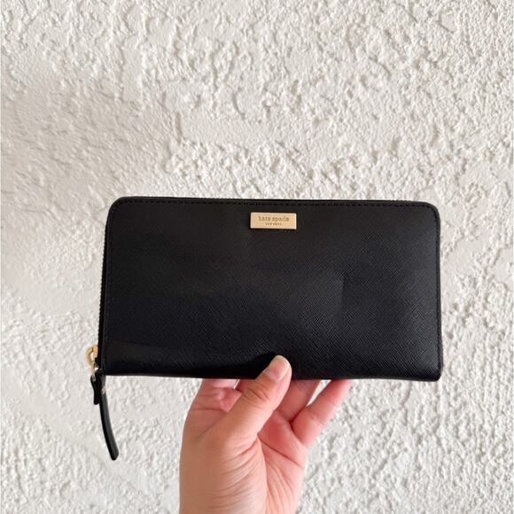 Kate Spade Lena Large Continental Wallet Black - Picture 2 of 8